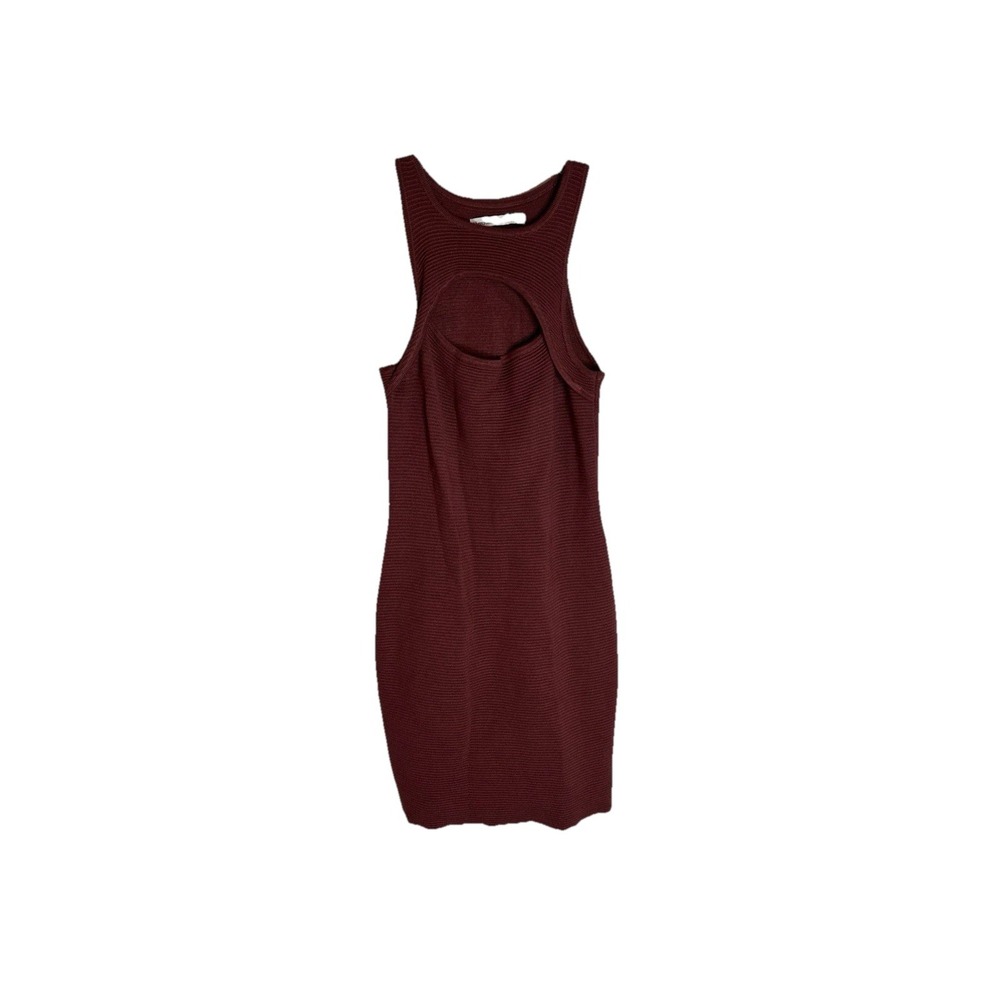 Abercrombie Fitch Knit Ribbed Sleeveless Mini Sweater Ribbed Chest Cutout Sz XSP - Picture 2 of 7